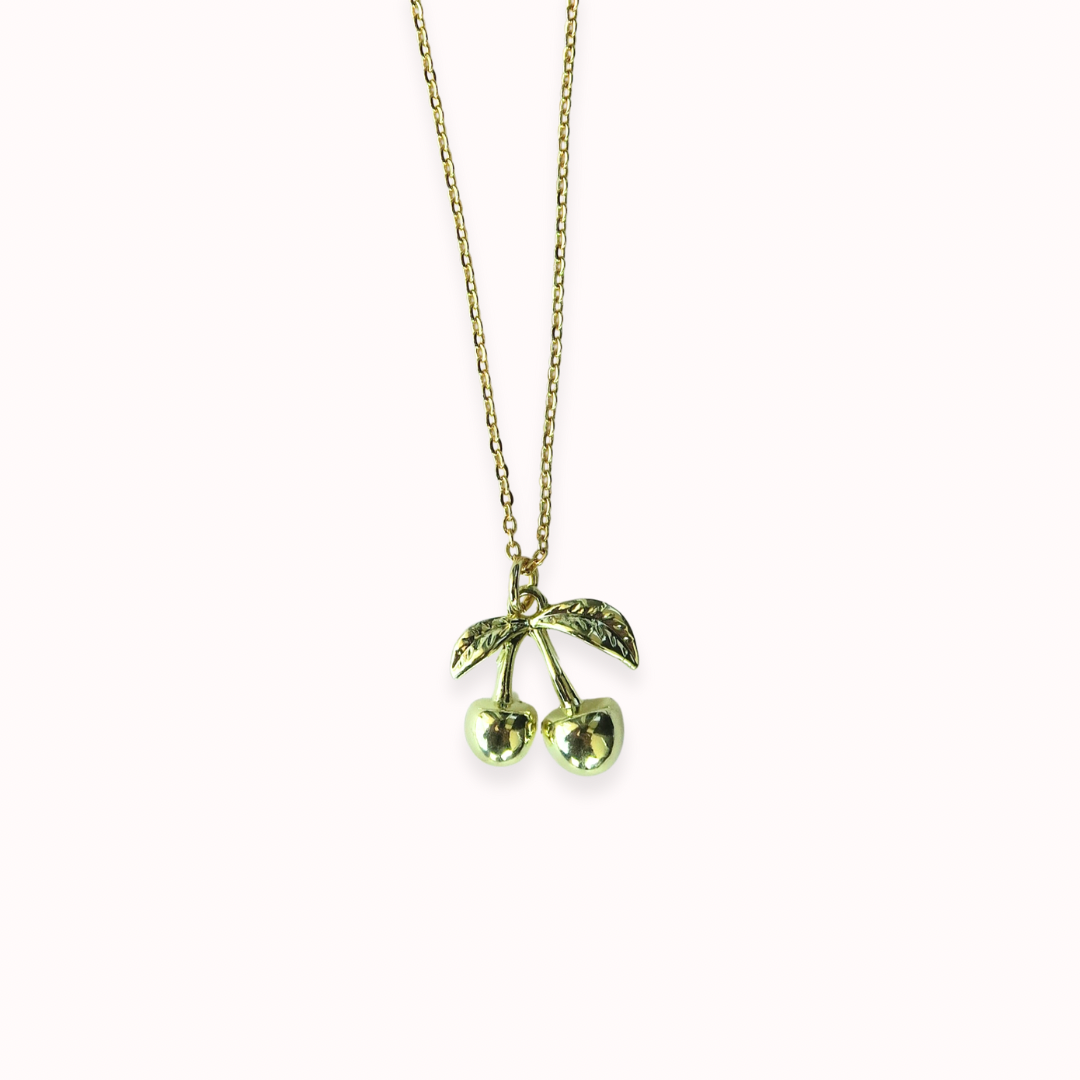 GOLD CHERRY NECKLACE