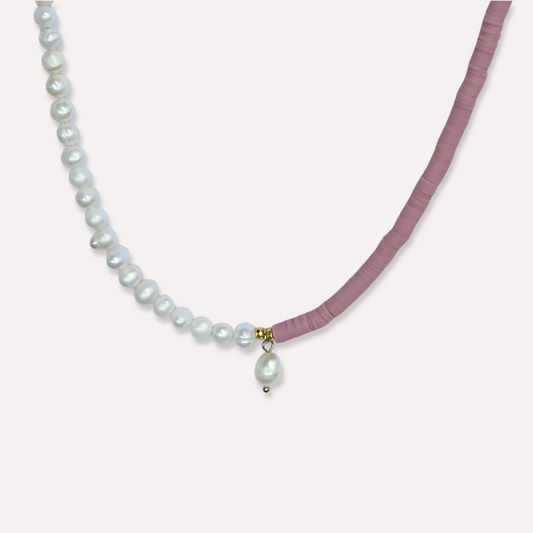 TWO TONE PEARL NECKLACE