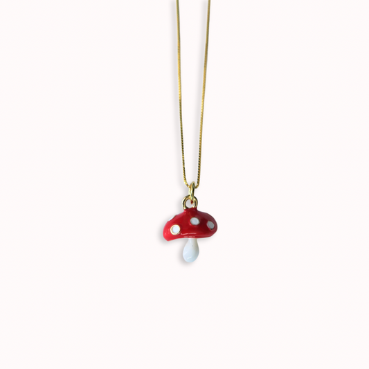 MINI MUSHROOM NECKLACE