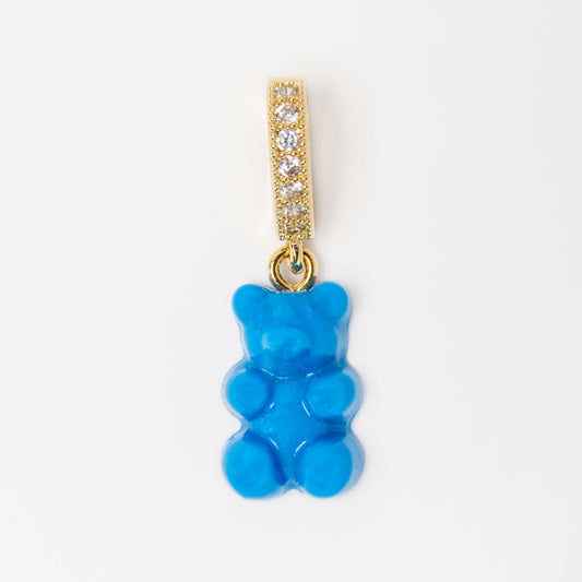 COBALT TEDDY PENDANT CHARM