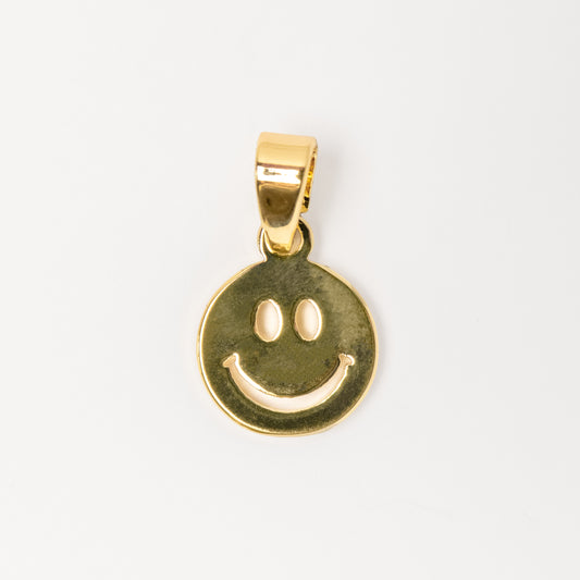 GOLD SMILEY PENDANT CHARM