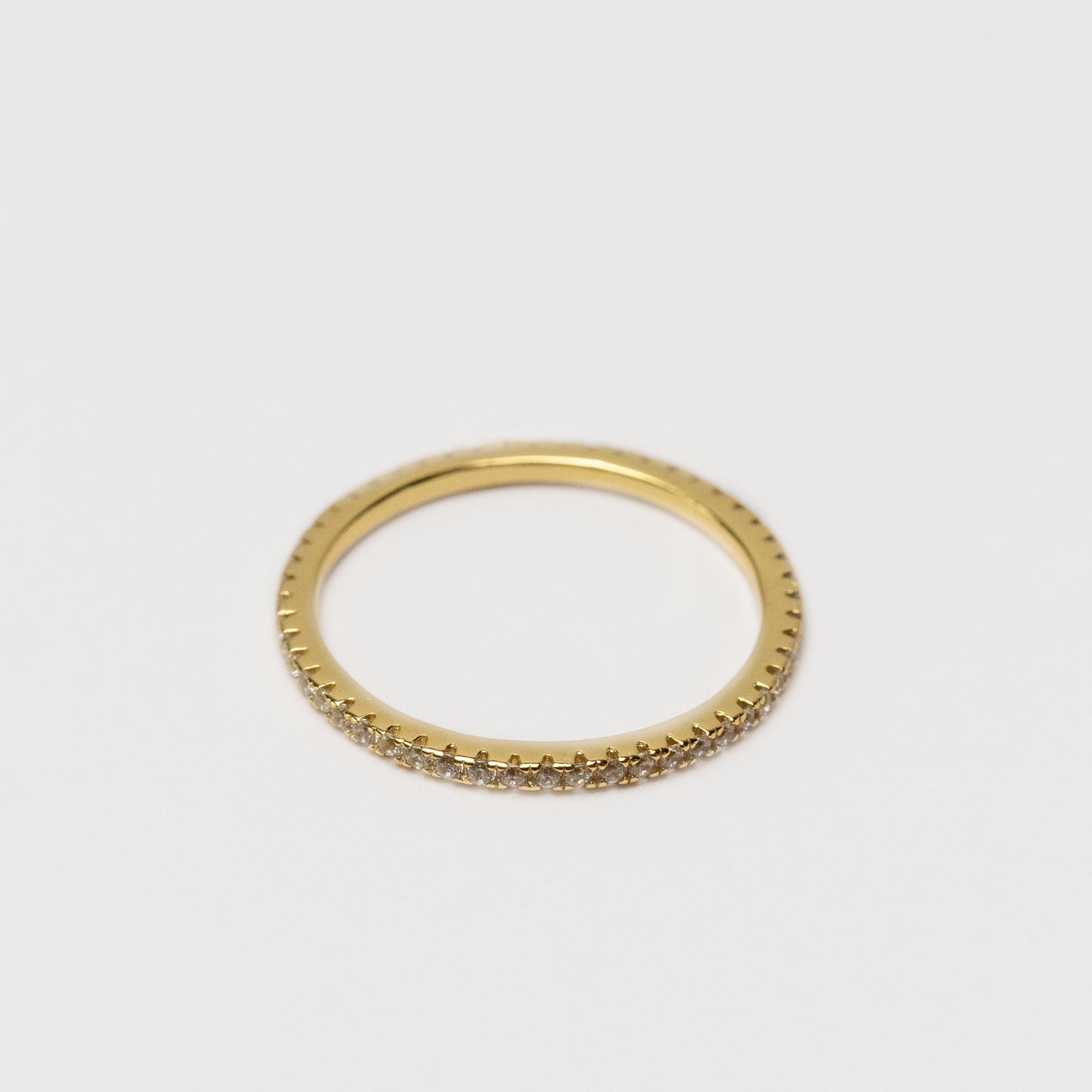 PAVED GOLD STACKING RING